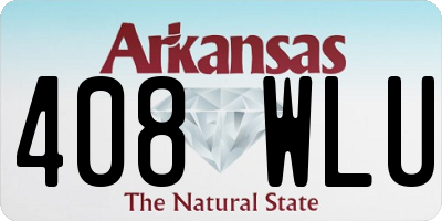 AR license plate 408WLU