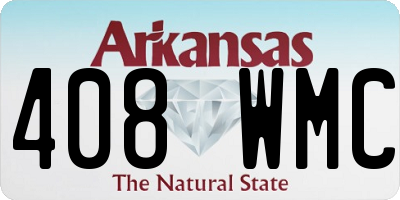 AR license plate 408WMC