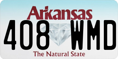 AR license plate 408WMD