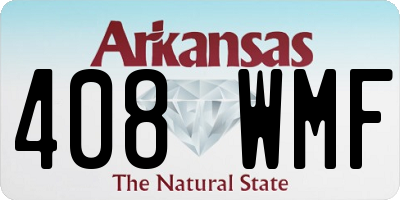 AR license plate 408WMF