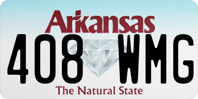 AR license plate 408WMG