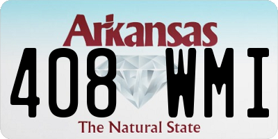AR license plate 408WMI