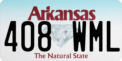 AR license plate 408WML