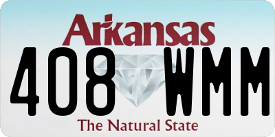 AR license plate 408WMM