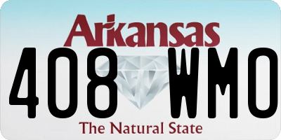 AR license plate 408WMO