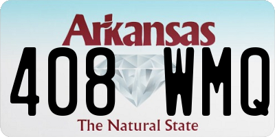 AR license plate 408WMQ