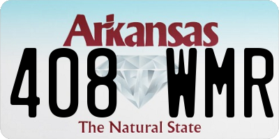 AR license plate 408WMR