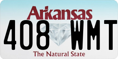 AR license plate 408WMT