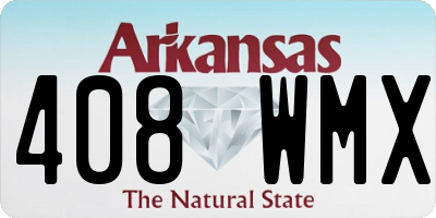 AR license plate 408WMX
