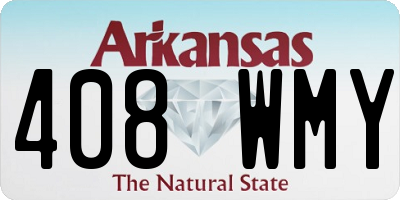AR license plate 408WMY