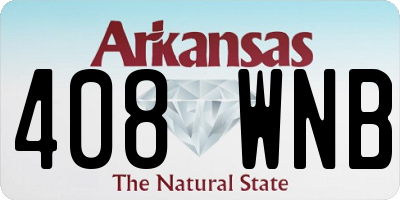 AR license plate 408WNB