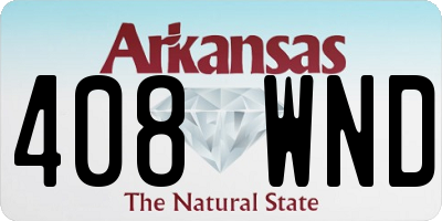 AR license plate 408WND
