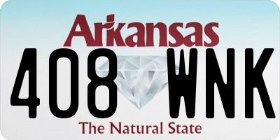 AR license plate 408WNK