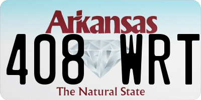 AR license plate 408WRT