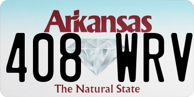 AR license plate 408WRV