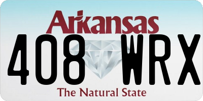 AR license plate 408WRX