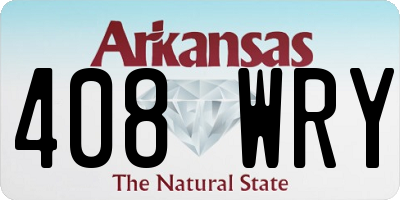 AR license plate 408WRY