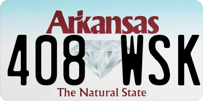 AR license plate 408WSK