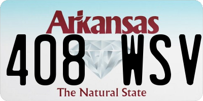 AR license plate 408WSV
