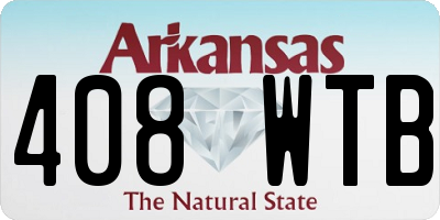 AR license plate 408WTB