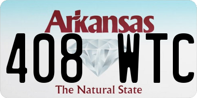 AR license plate 408WTC