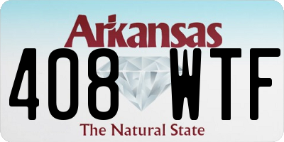 AR license plate 408WTF