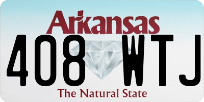 AR license plate 408WTJ
