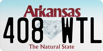 AR license plate 408WTL
