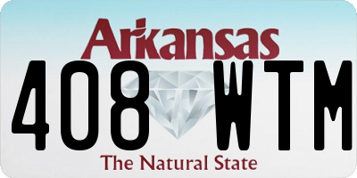 AR license plate 408WTM