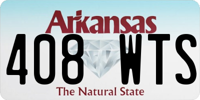 AR license plate 408WTS
