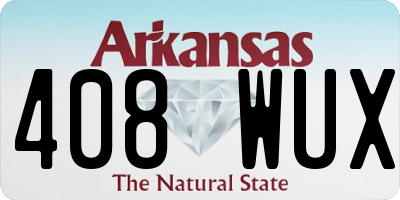 AR license plate 408WUX