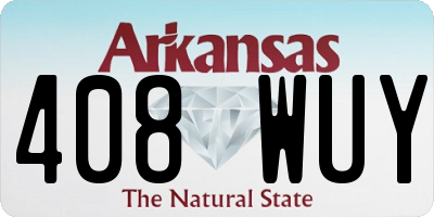 AR license plate 408WUY