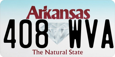 AR license plate 408WVA