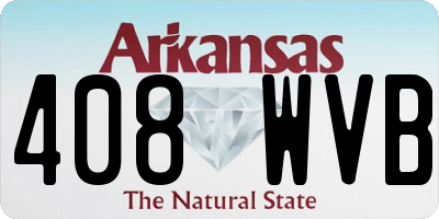 AR license plate 408WVB