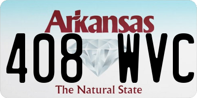AR license plate 408WVC