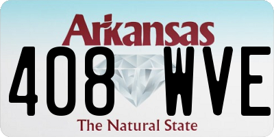 AR license plate 408WVE