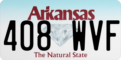 AR license plate 408WVF