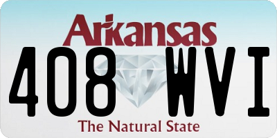 AR license plate 408WVI