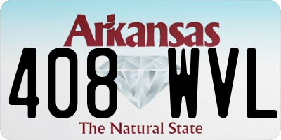 AR license plate 408WVL