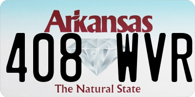AR license plate 408WVR