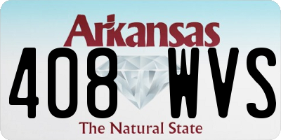 AR license plate 408WVS