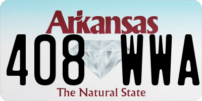 AR license plate 408WWA