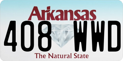 AR license plate 408WWD