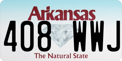 AR license plate 408WWJ