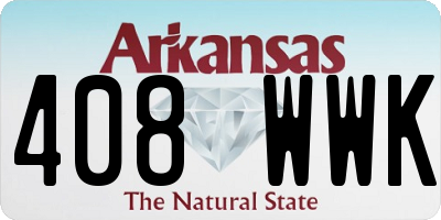 AR license plate 408WWK