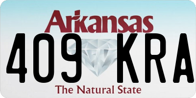 AR license plate 409KRA