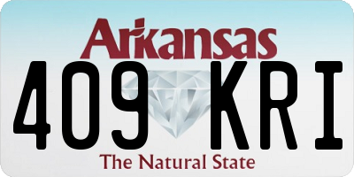 AR license plate 409KRI