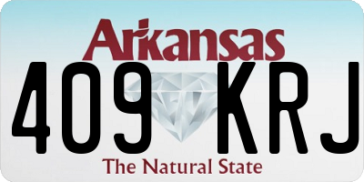AR license plate 409KRJ