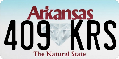 AR license plate 409KRS