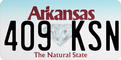 AR license plate 409KSN